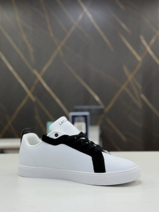Lacoste Sneaker White Black Suede