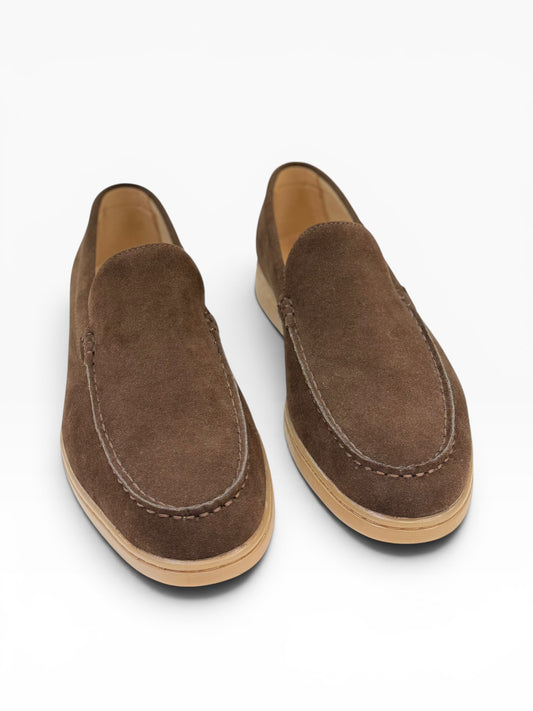 Barker Suede Casual Dark Brown
