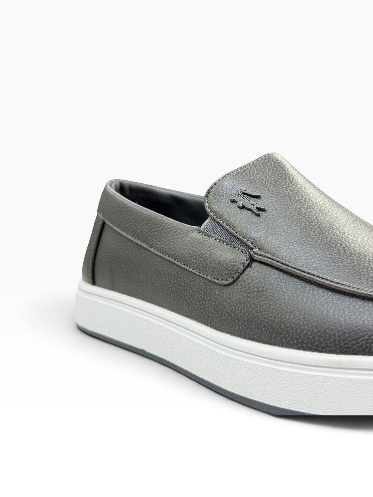 Lacoste Leather Loafer Grey
