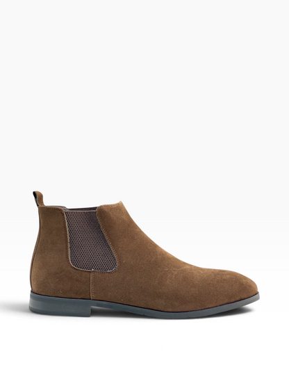 Barker Chelsea Boot Suede Coffee Brown