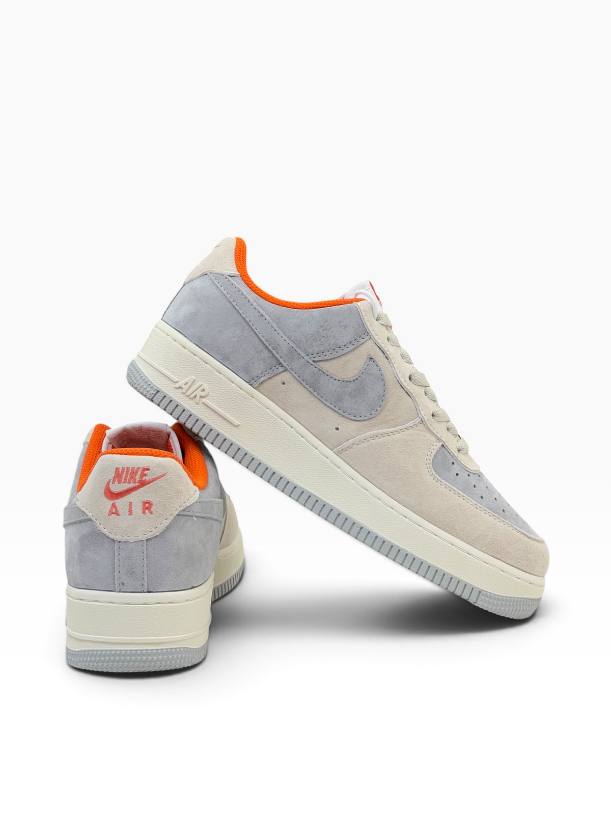 AirForce1 Suede Grey X Orange