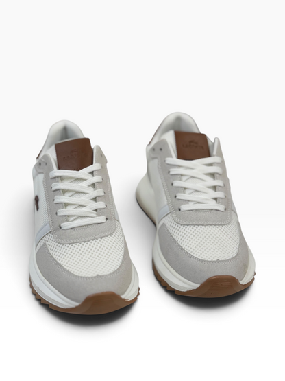 Lacoste Logo Casual White/Brown
