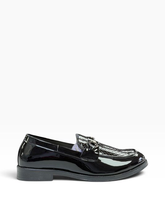 French Gloss With Buckle Black