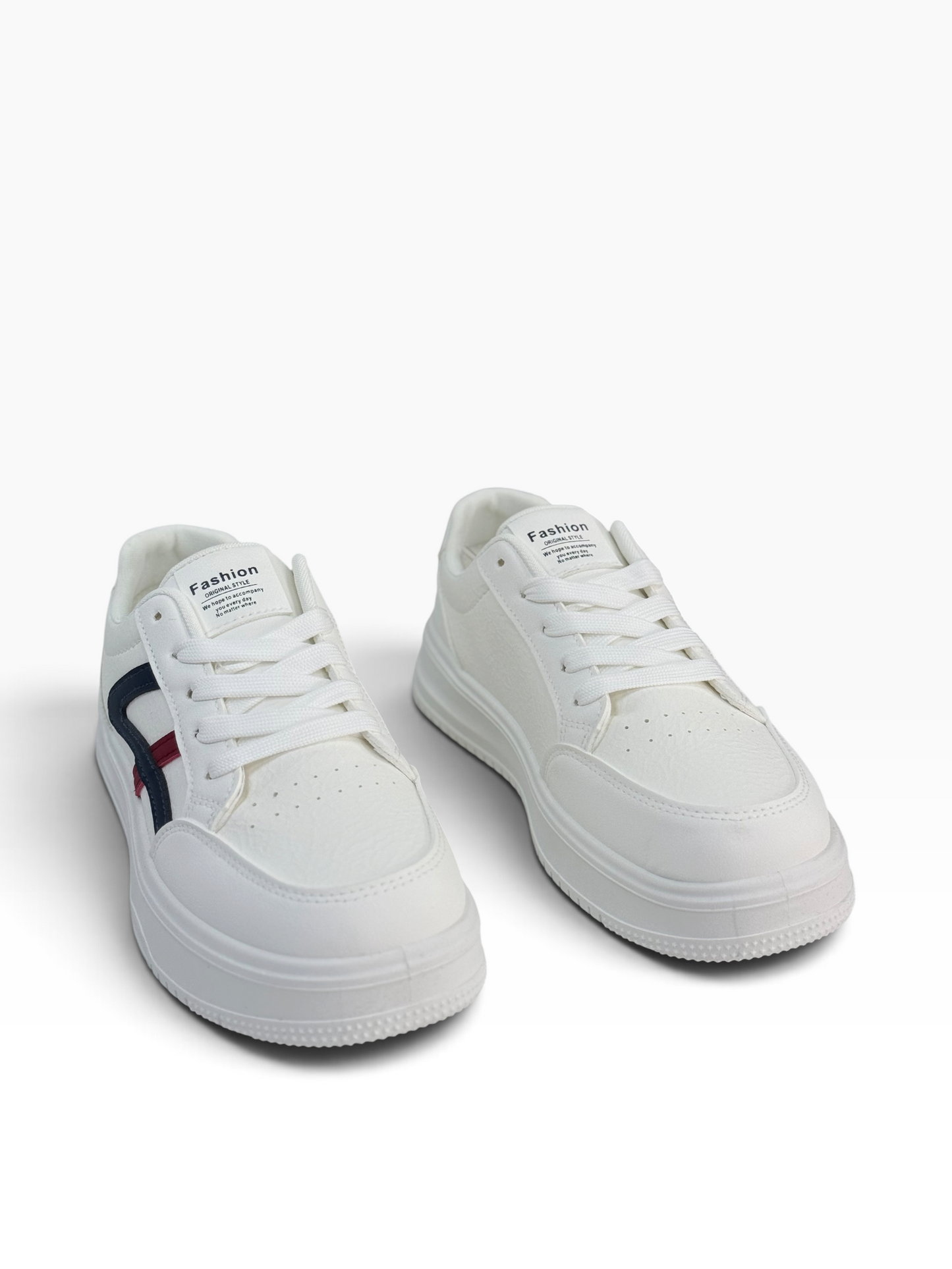 Fashion Ladies Sneaker White/Blue