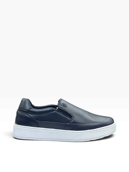 Dravine Leather Loafer Navy Blue