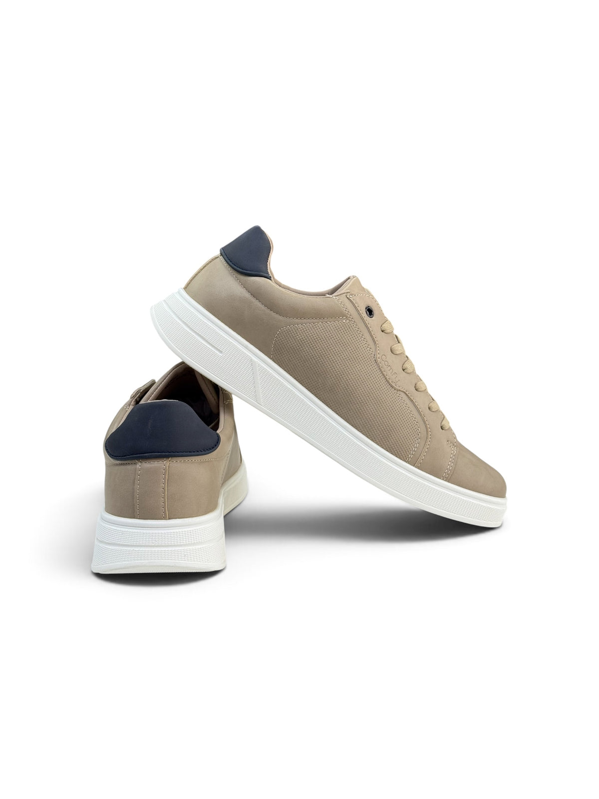 Comfy Casual Beige And Navy Sneaker