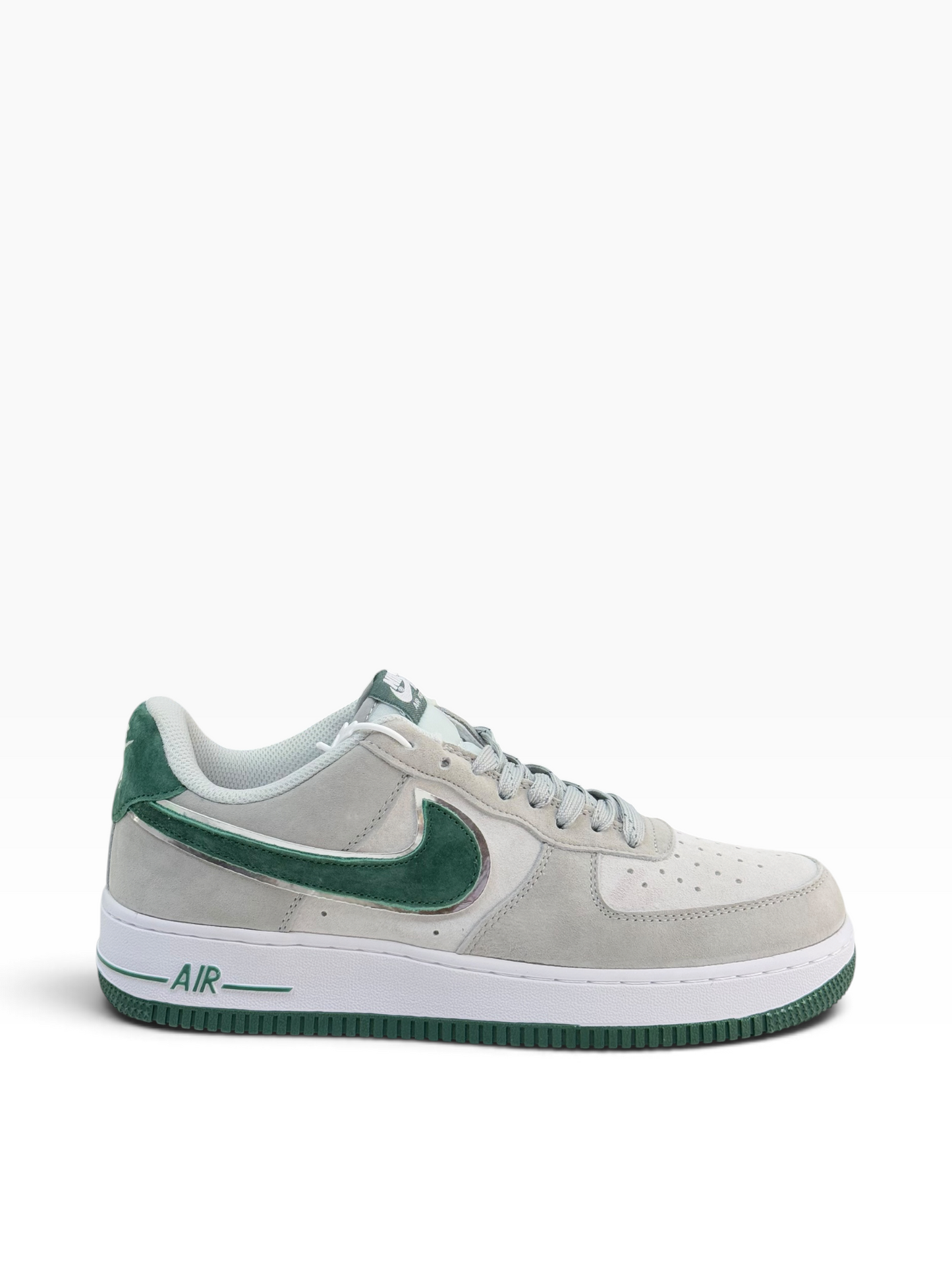 Nike Airforce 1 Suede Green Logo Sneaker