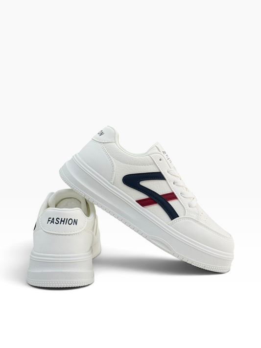Fashion Ladies Sneaker White/Blue