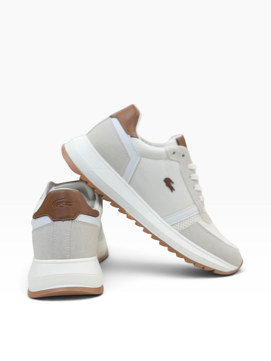 Lacoste Logo Casual White/Brown