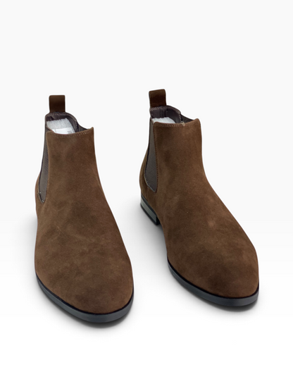 Barker Chelsea Boot Suede Coffee Brown