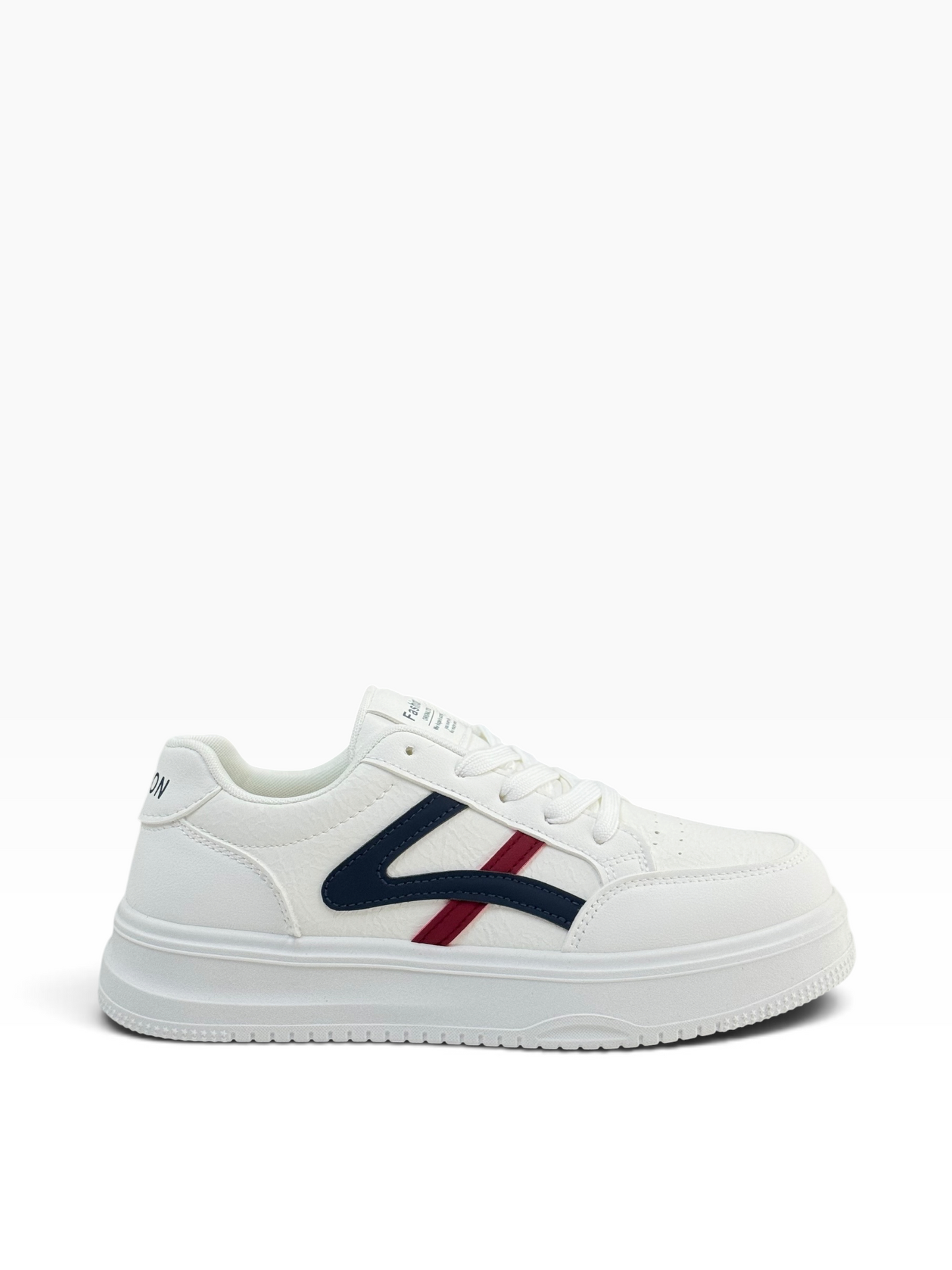 Fashion Ladies Sneaker White/Blue