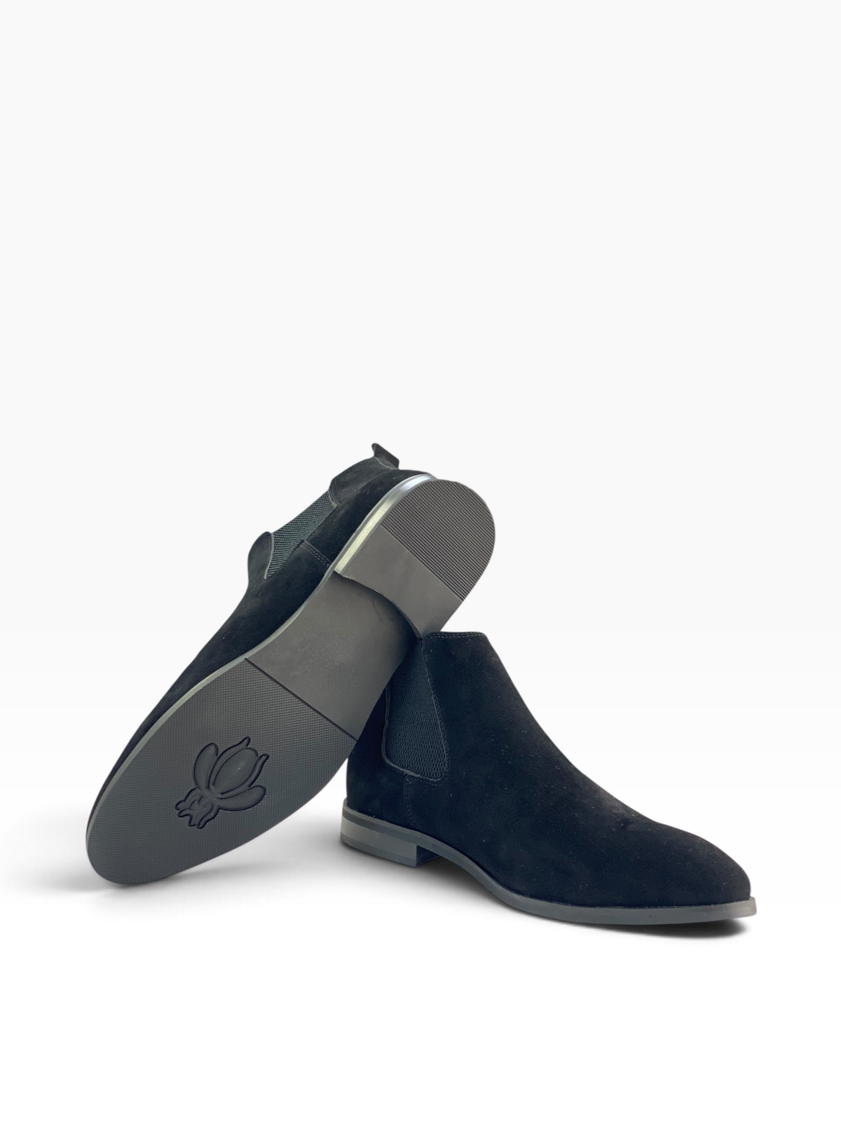 Barker Chelsea Boot Suede Black