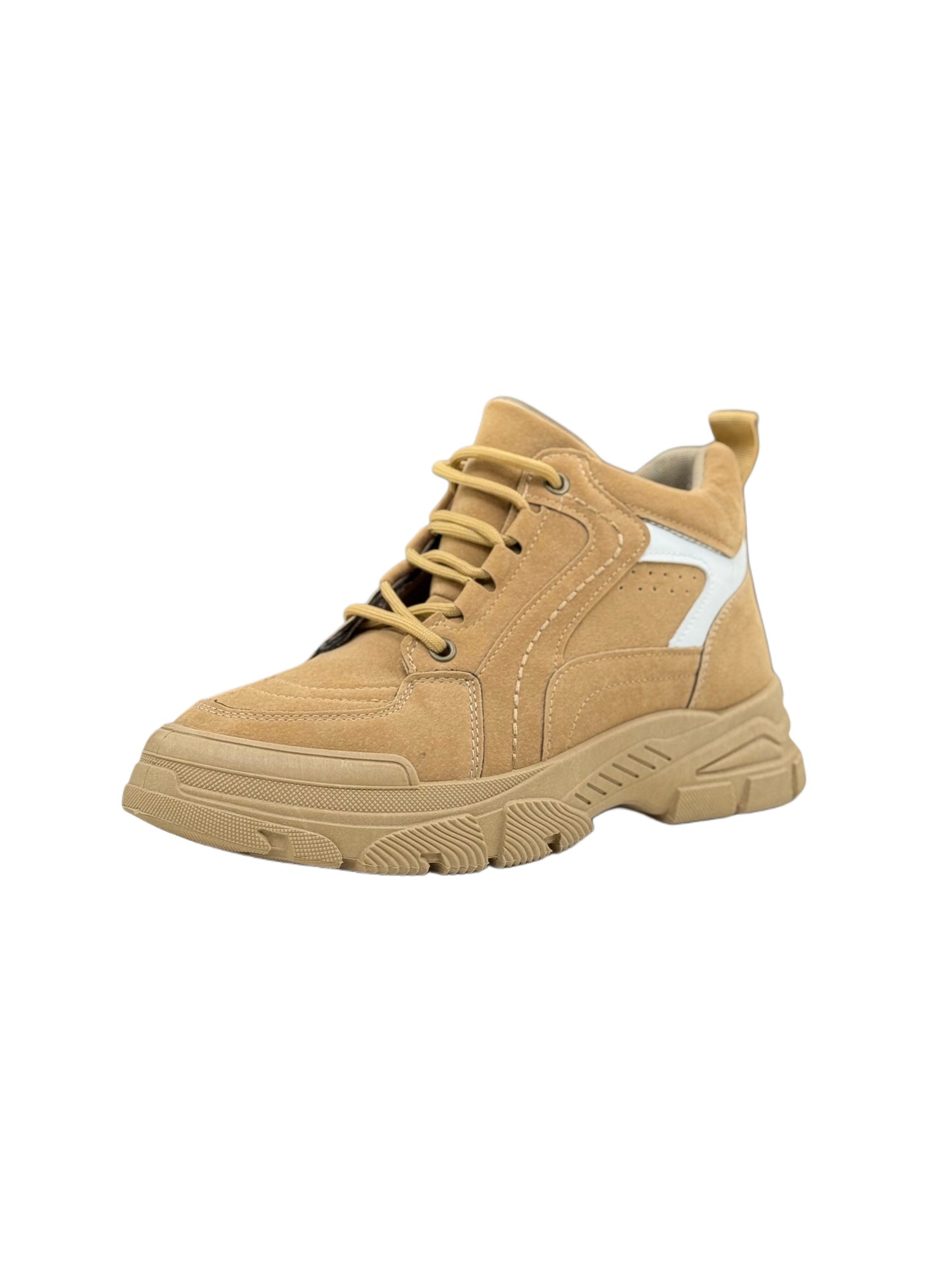 Mens Boots Caramel Brown Stripes