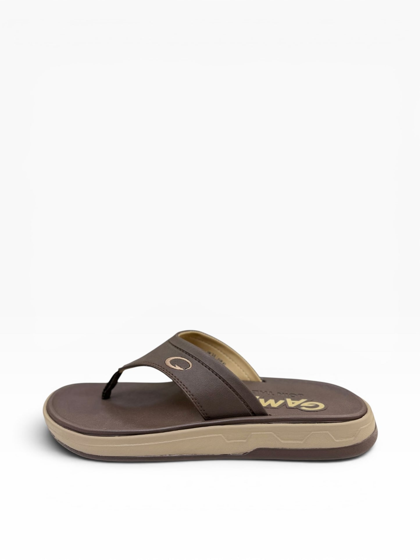 Gambol Highsole two strap -Dark Brown