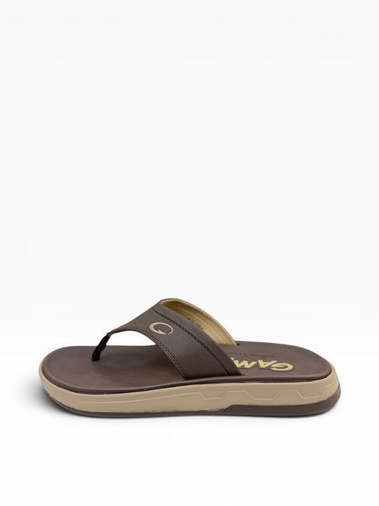 Gambol Highsole two strap -Dark Brown