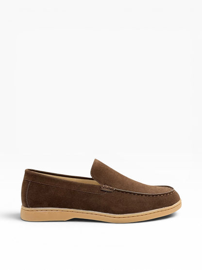 Barker Suede Casual Dark Brown