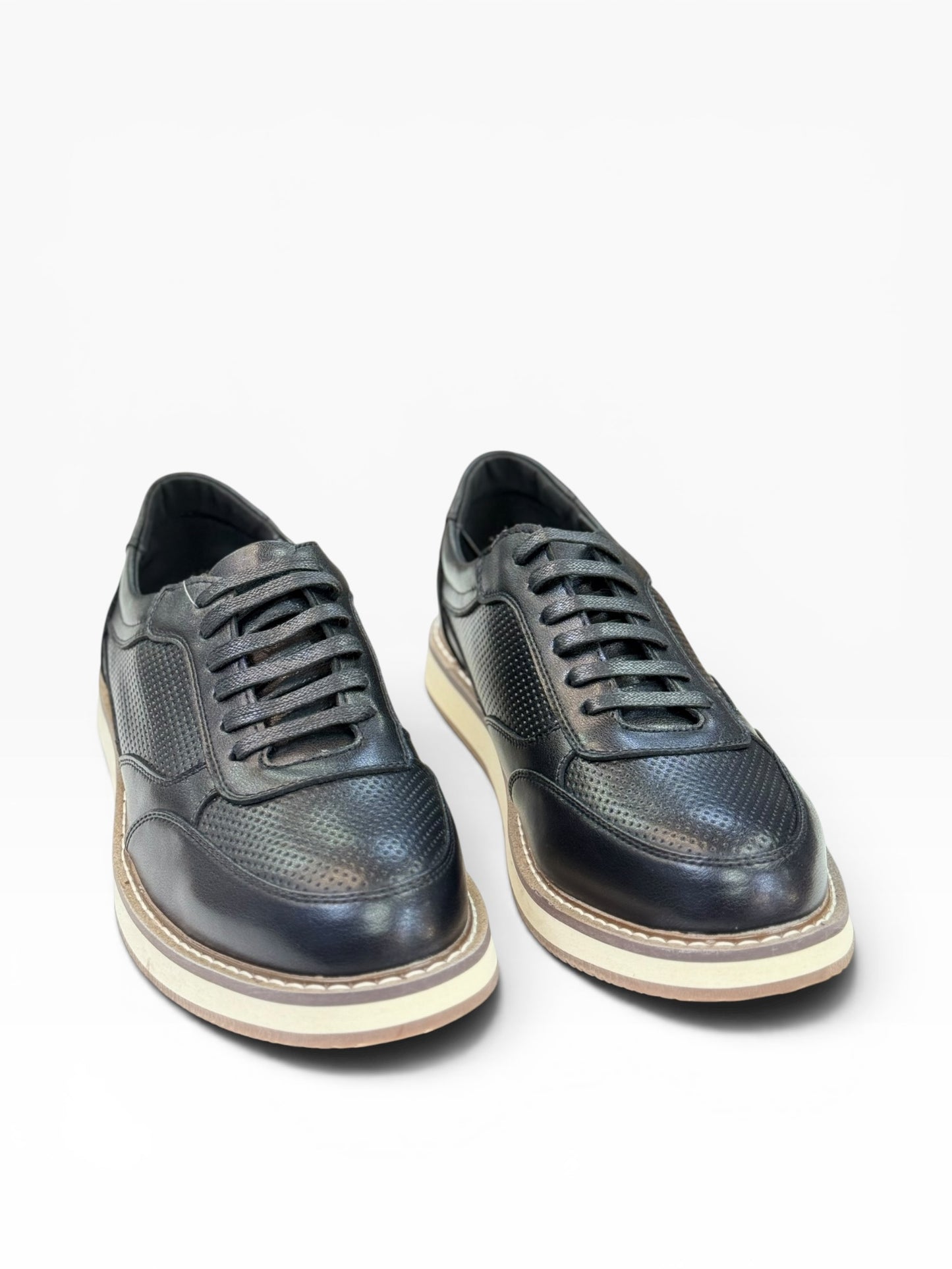 Dravine Samrt Leather Casual Black