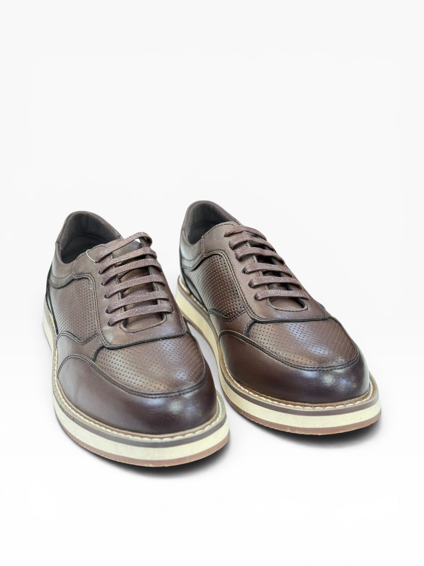 Dravine Samrt Leather Casual Coffee Br