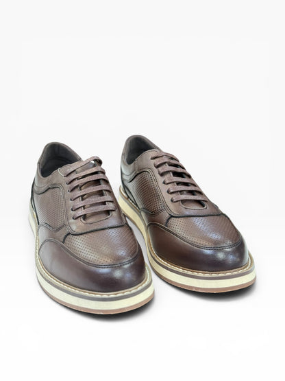 Dravine Samrt Leather Casual Coffee Br
