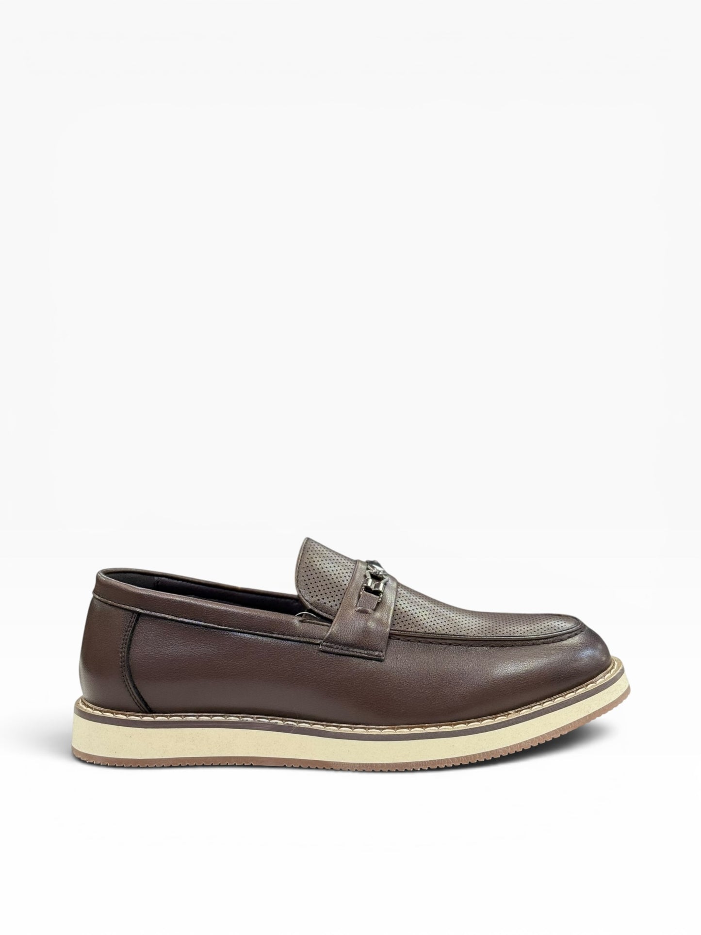 Dravine Smart Leather Loafer Brown