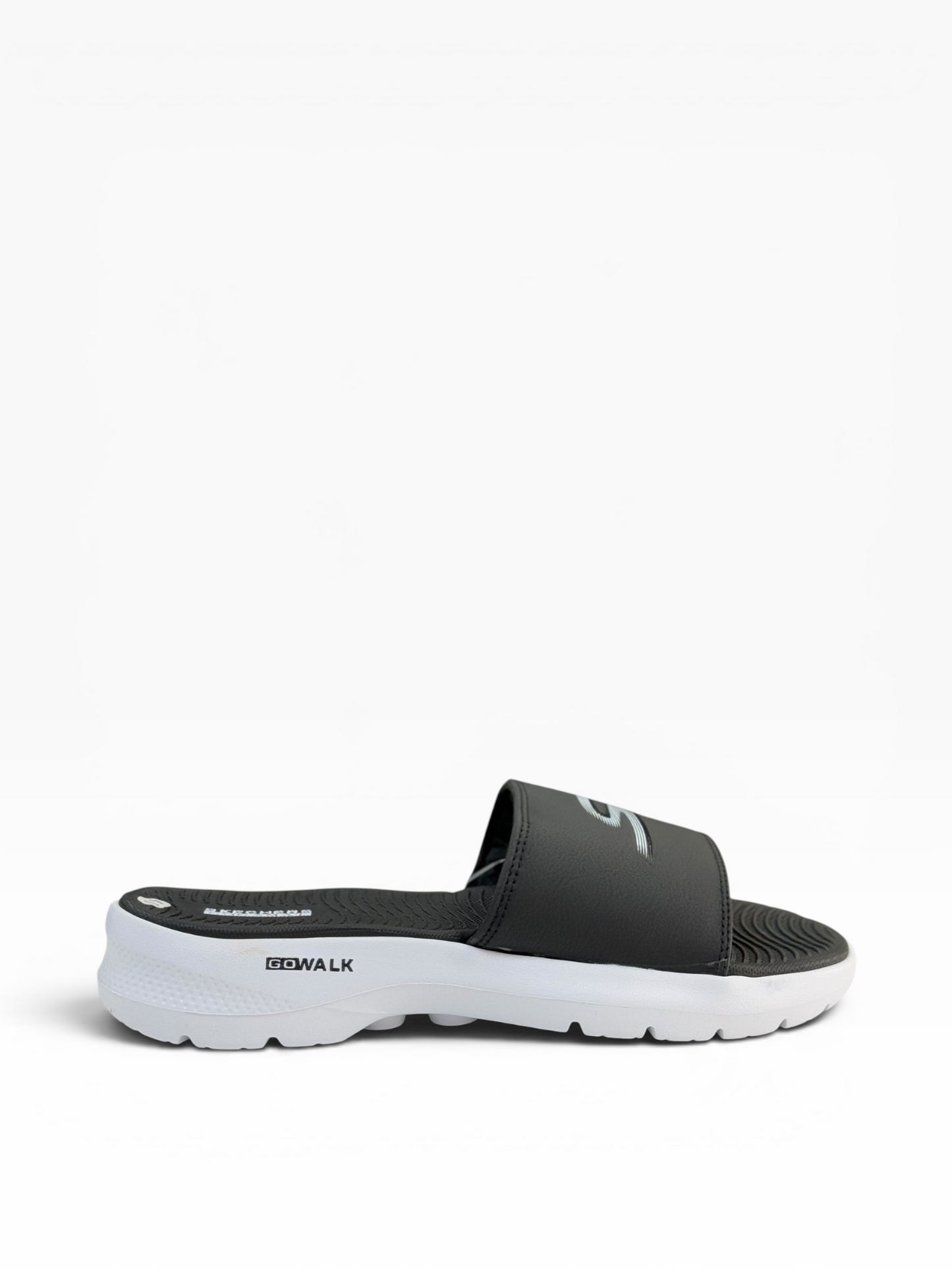 Skechers Slide Black And White