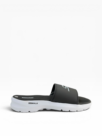 Skechers Slide Black And White