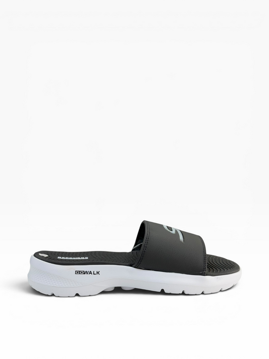 Skechers Slide Black And White