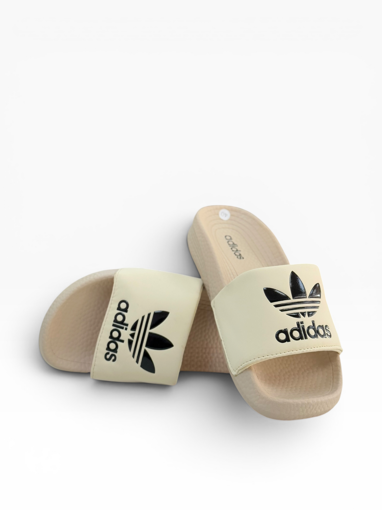 Adidas Logo Slide Beige