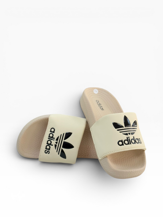 Adidas Logo Slide Beige