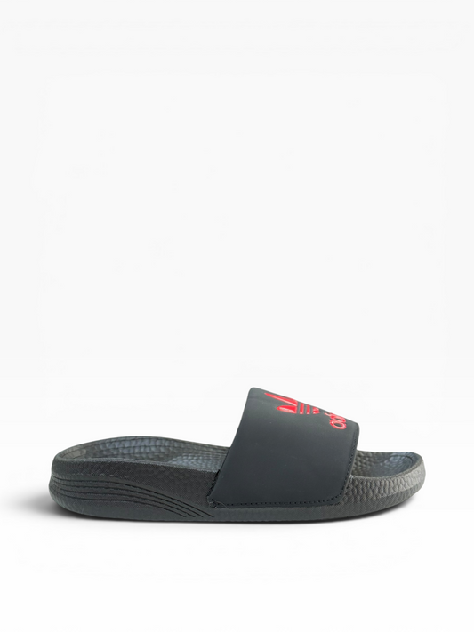 Adidas Logo Slide BLK/Red Logo