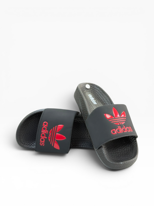 Adidas Logo Slide BLK/Red Logo