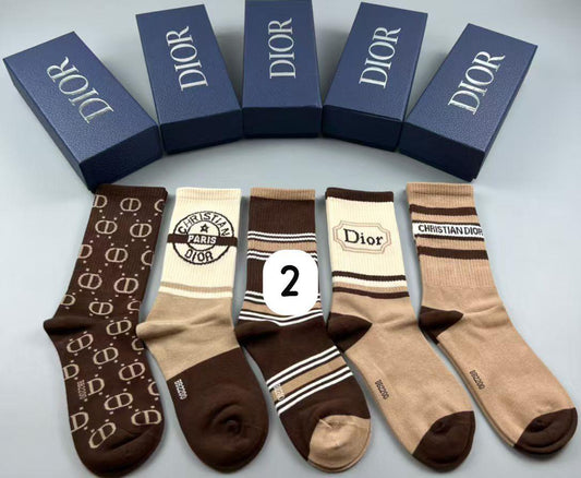 Dior 5 Pairs of Sock Box
